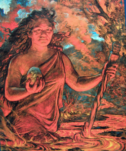 The volcano goddess Pele, by Herb Kawainue Kane