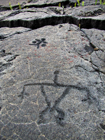Hawaiian petroglyph. (Photo: Tina Fields)