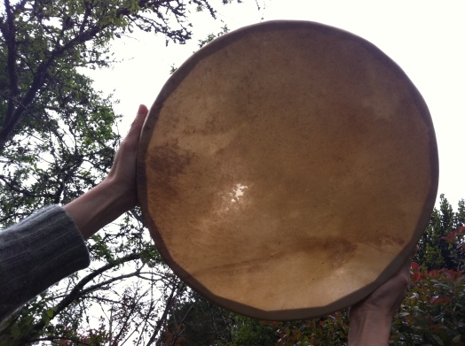 Damien's drum, made by Tina Fields