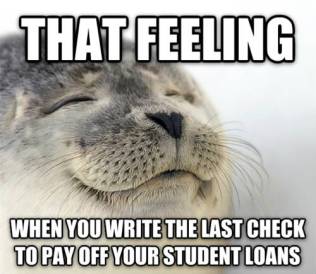 student loan feeling seal